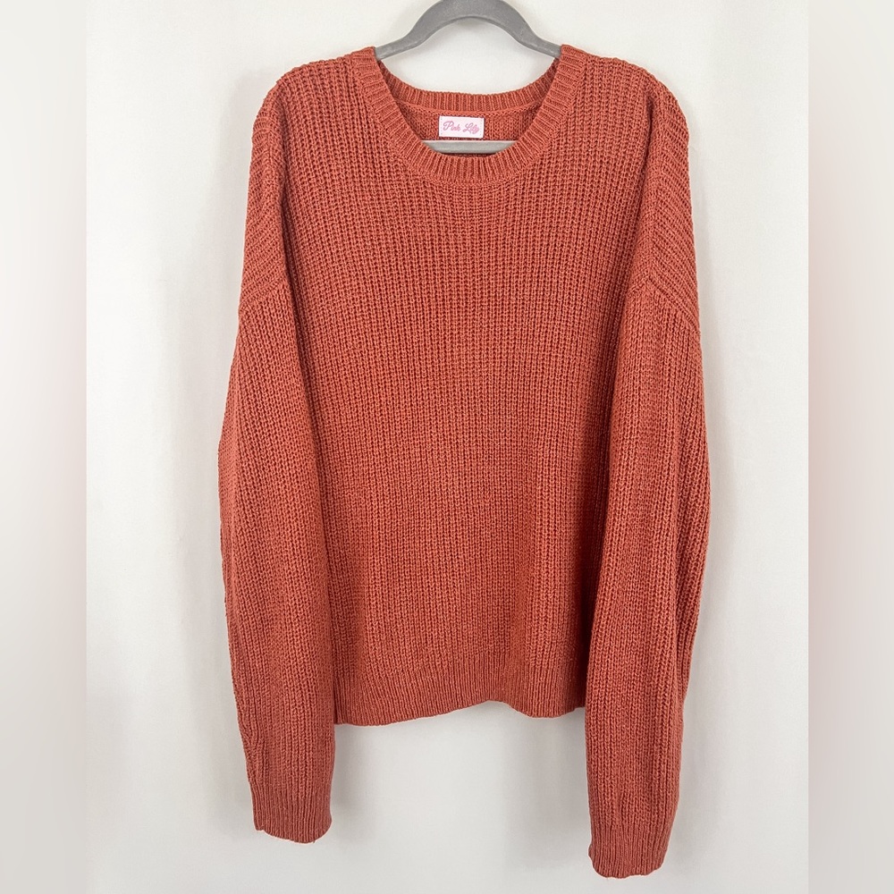 Cozy Rust Pullover Sweater